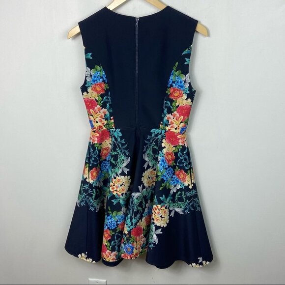 Revolve Keepsake The Label Navy Second Chance Dress Womens Size XS Scuba Floral - Picture 6 of 13